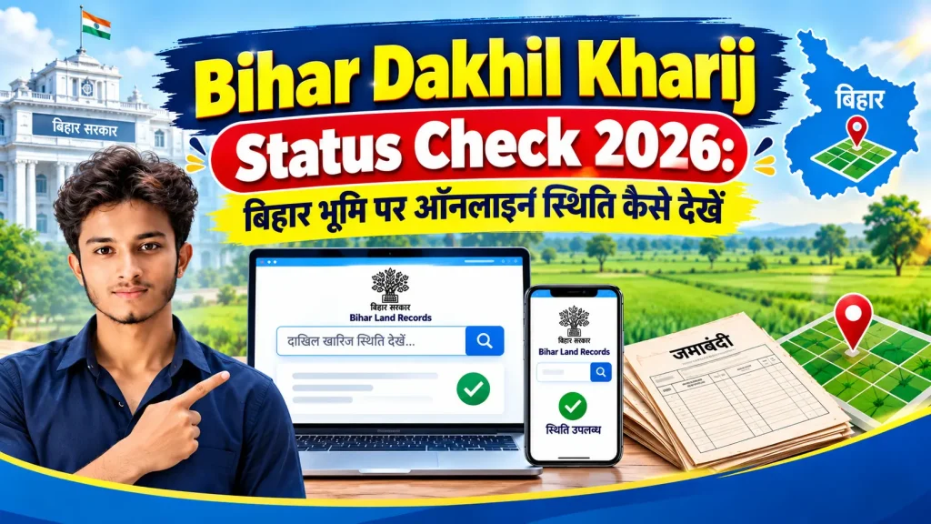 Bihar Bhumi पर दाखिल खारिज आवेदन की स्थिति कैसे देखें?