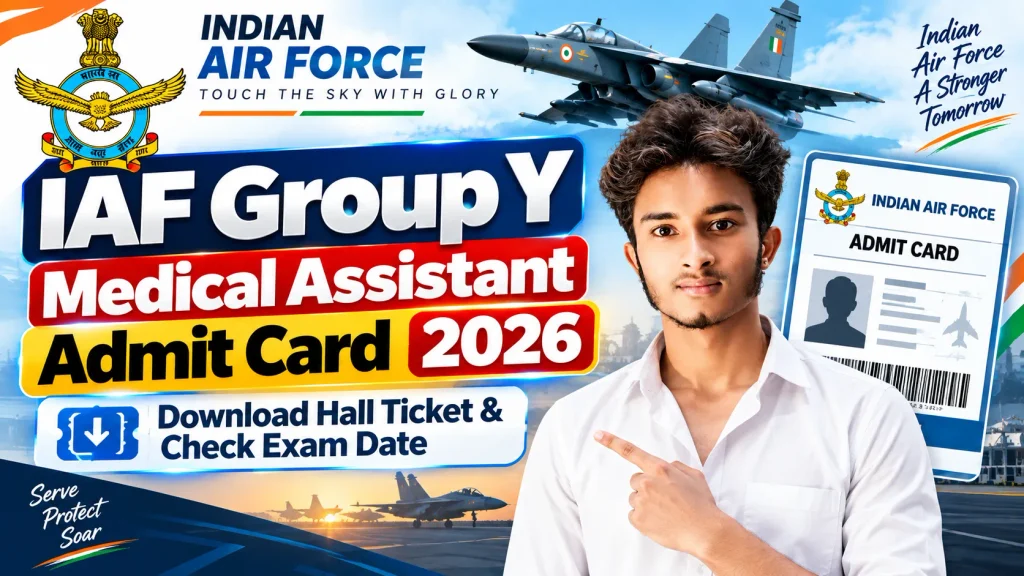 IAF Group Y Medical Assistant Admit Card 2026: Download Hall Ticket & Check Exam Date
