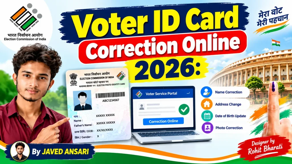 Voter ID Card Correction Online 2026 – Name, Address, Date of Birth and Photo Correction