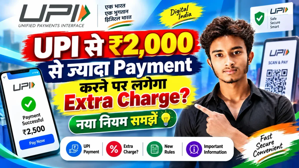 UPI से ₹2,000 से ज्यादा Payment करने पर Extra Charge लगेगा? UPI New Rule 2026 की जानकारी